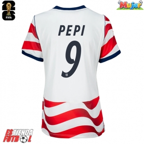 Estados Unidos Ricardo Pepi #9 Primera Equipación Mujer Mundial 2026 Manga Corta